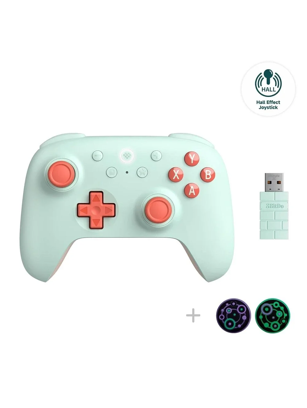 8BitDo Ultimate 2C Bluetooth Controller for Windows/Android/PC - Mint & Orange